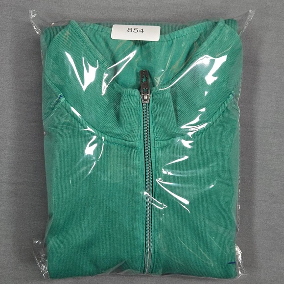 Tommy Bahama Men 2XB Quarter Zip Cotton Pullover Preppy Casual Teal - Picture 11 of 11